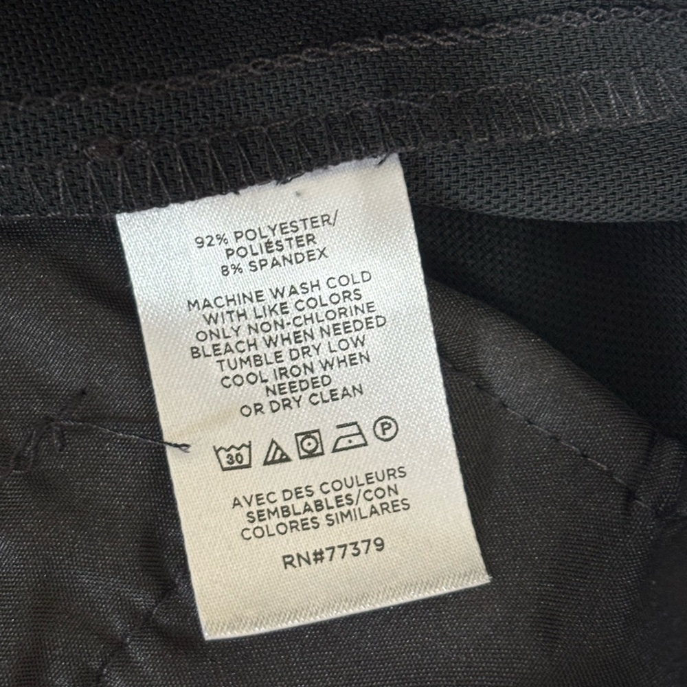 Ann Taylor Wide Leg Crop Pants in Crepe in Black - Size 6 - Picture 6 of 7